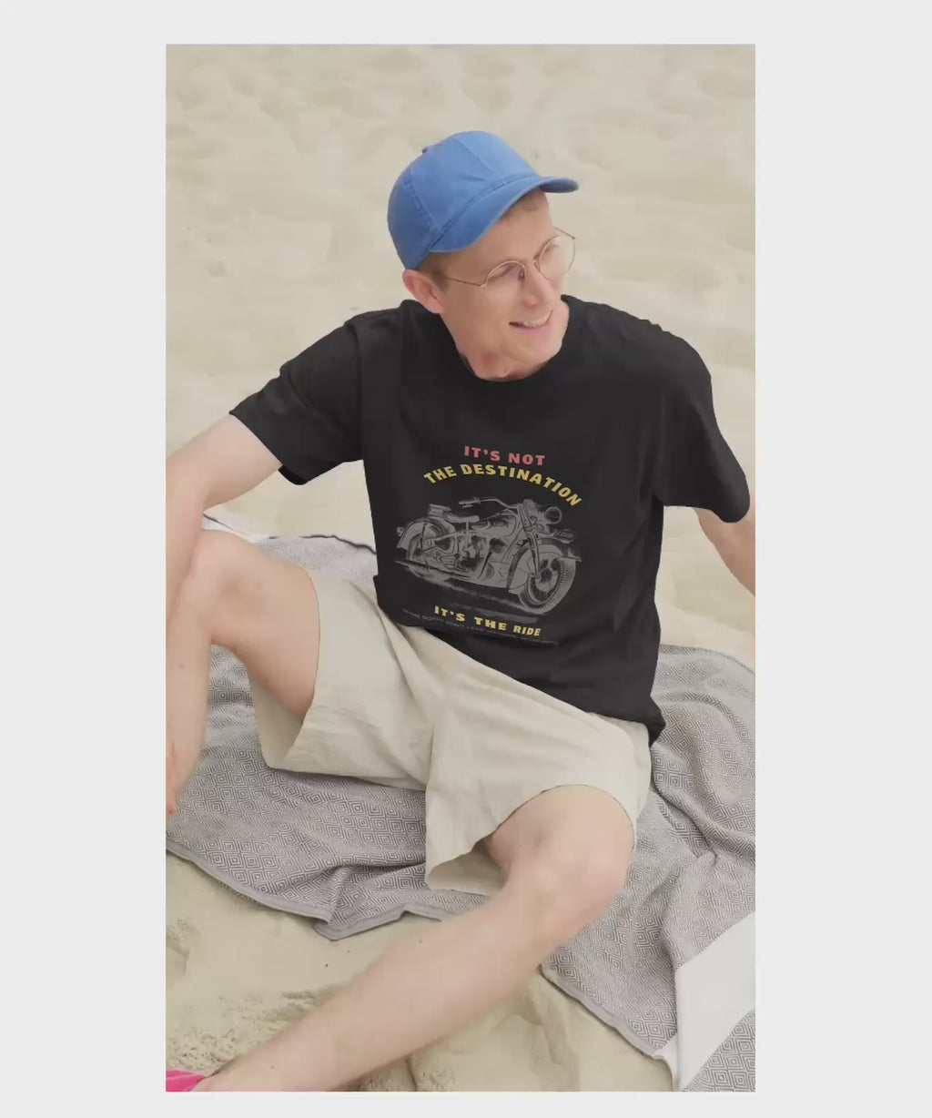 It’s Not The Destination, Unisex Oversized  T-Shirt