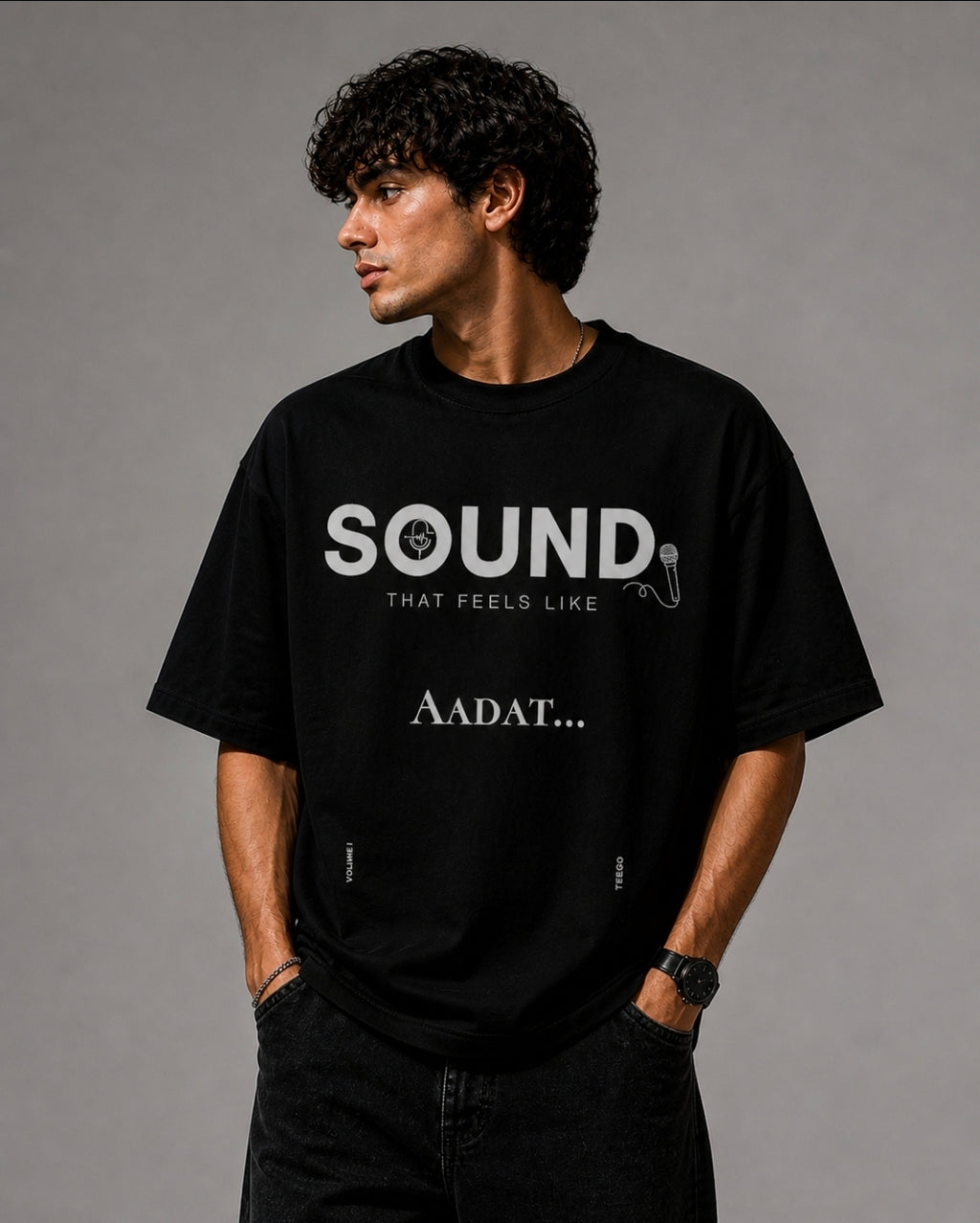 Sound Graphic Oversized T-Shirt
