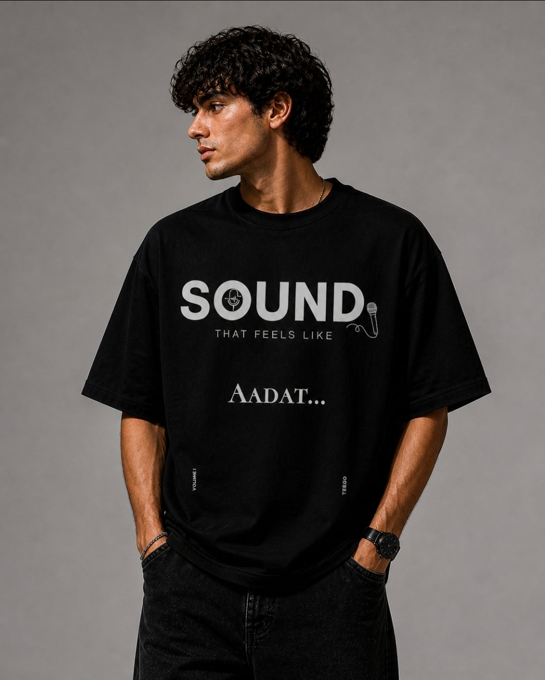Sound Graphic Oversized T-Shirt