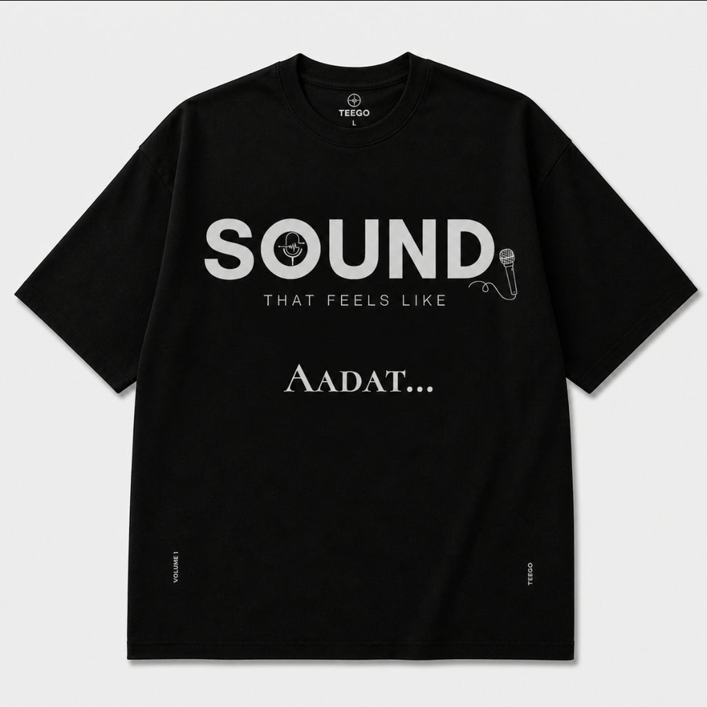 Sound Graphic Oversized T-Shirt