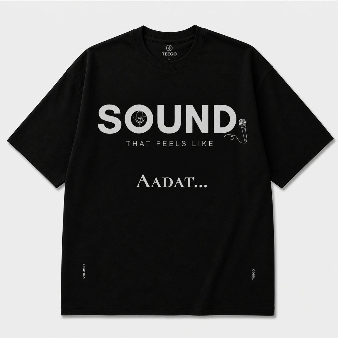 Sound Graphic Oversized T-Shirt